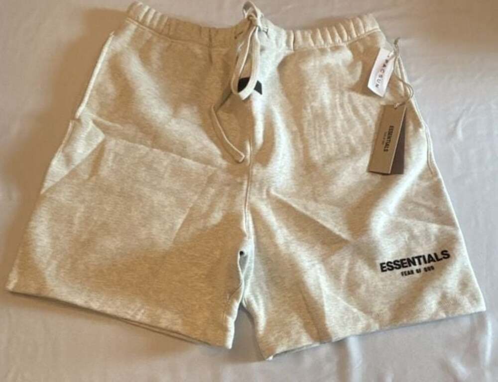 Fear of God Essentials Sweat Shorts Light Oatmeal XLG Size